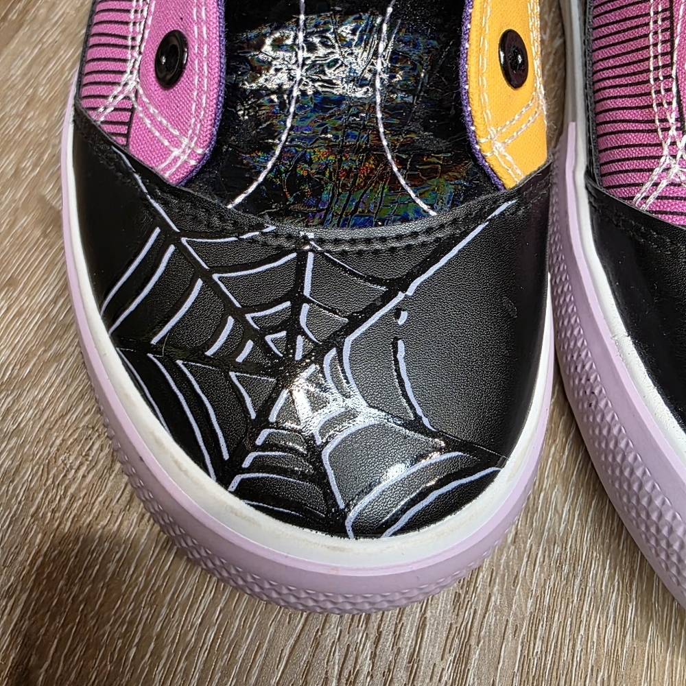 Women's High-Top Sneakers with Spider Web Design - Multicolor - Picture 3 of 15